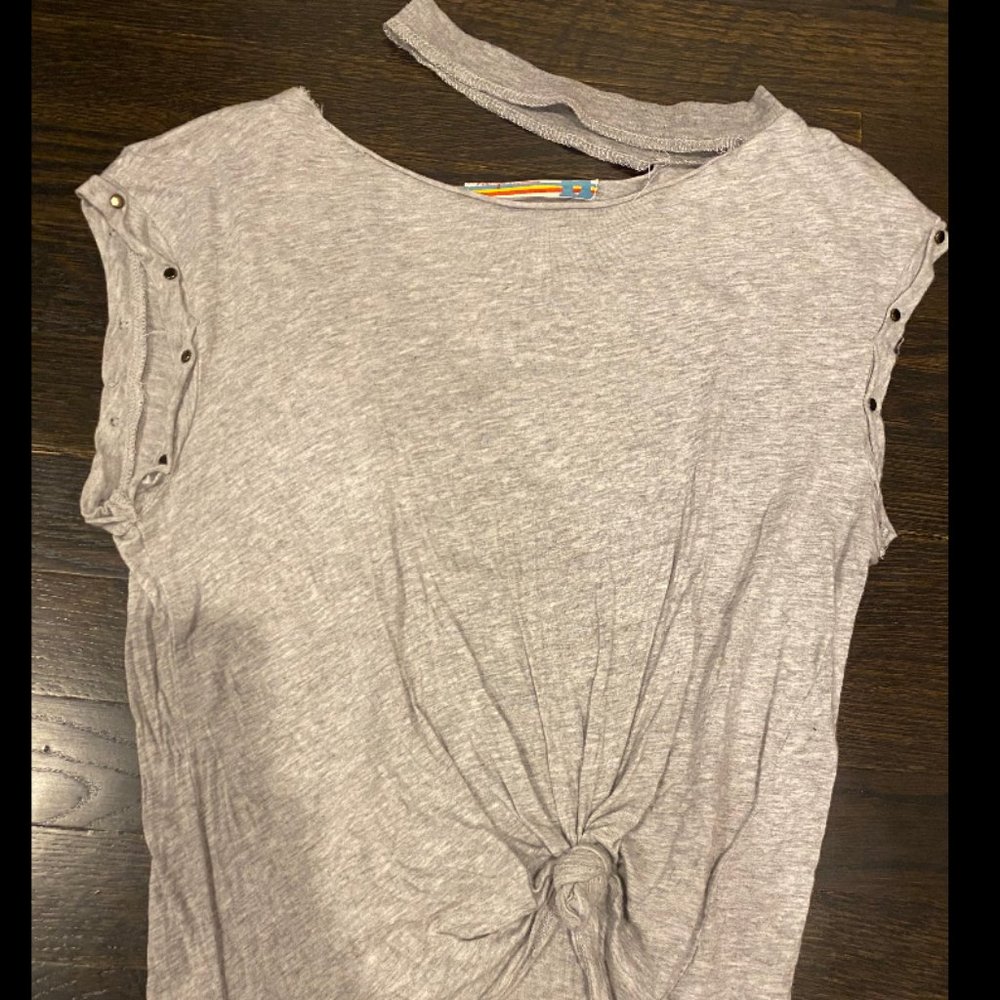 Grey distressed vintage havana shirt
